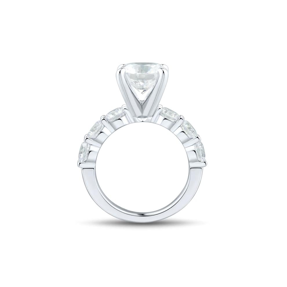Lab Grown Diamond Semi-Mount Engagement Ring in 14K White Gold (2 ct. tw.) (Setting Only) – Image 4 of 6