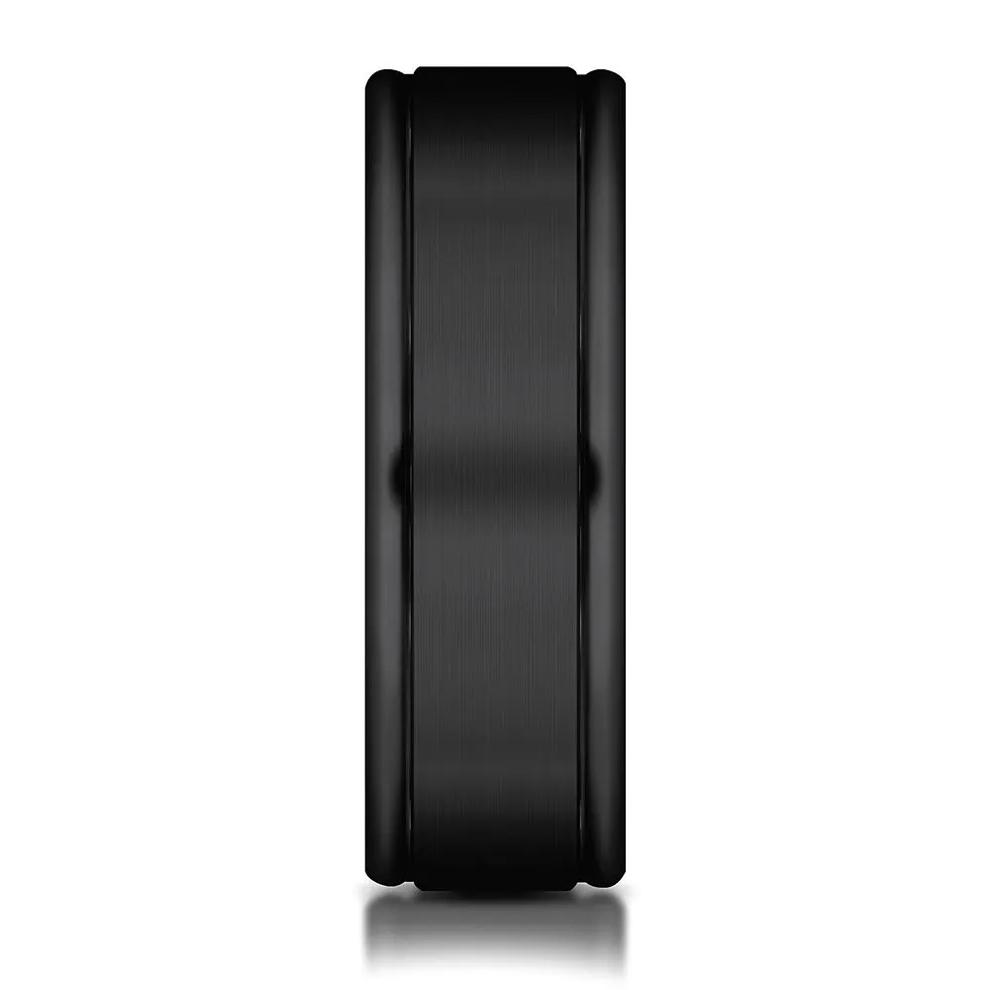 Men's Band in Black Titanium, 6MM – Image 3 of 3