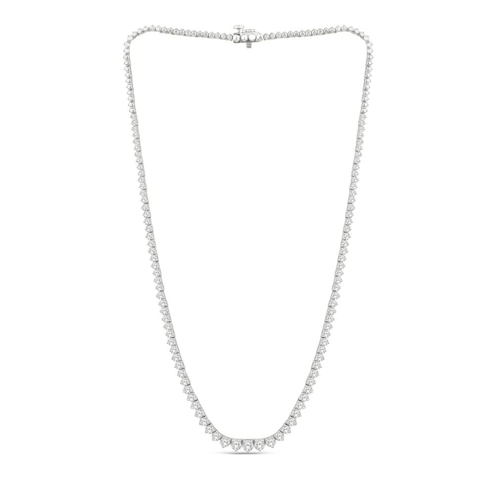 Lab Grown Diamond Riviera Necklace in 10K White Gold (10 ct. tw.) – Image 2 of 3