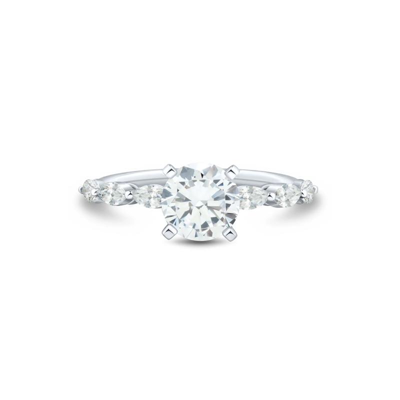 Lab Grown Diamond Semi-Mount in Platinum &#40;5/8 ct. tw.&#41; – Image 1 of 6