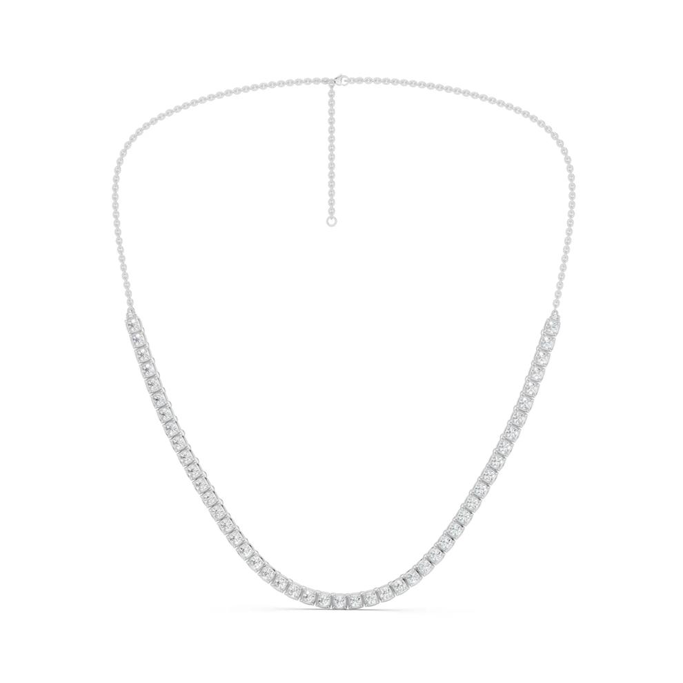 Lab Grown Diamond Tennis Necklace in 10K White Gold (3 ct. tw.) – Image 1 of 5