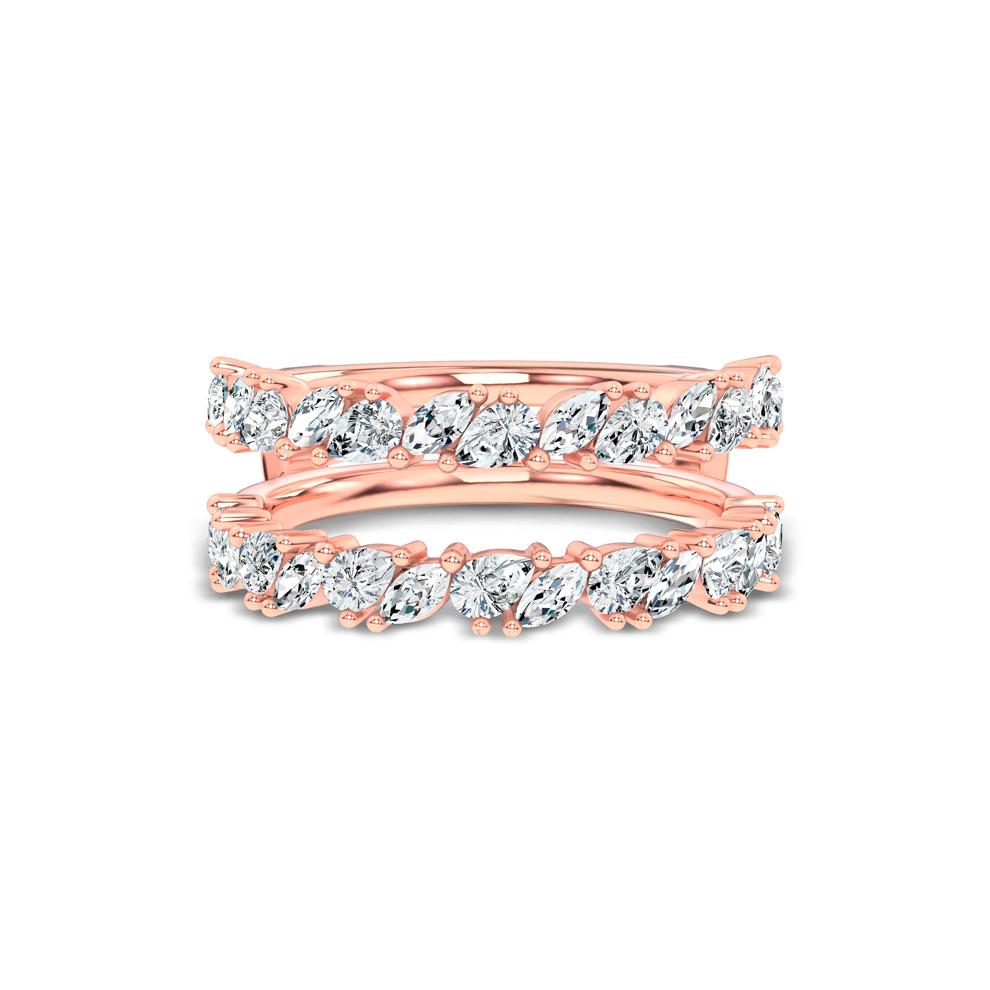 Lab Grown Diamond Mixed Shape Straight Insert in 14K Rose Gold (7/8 ct. tw.) – Image 1 of 4