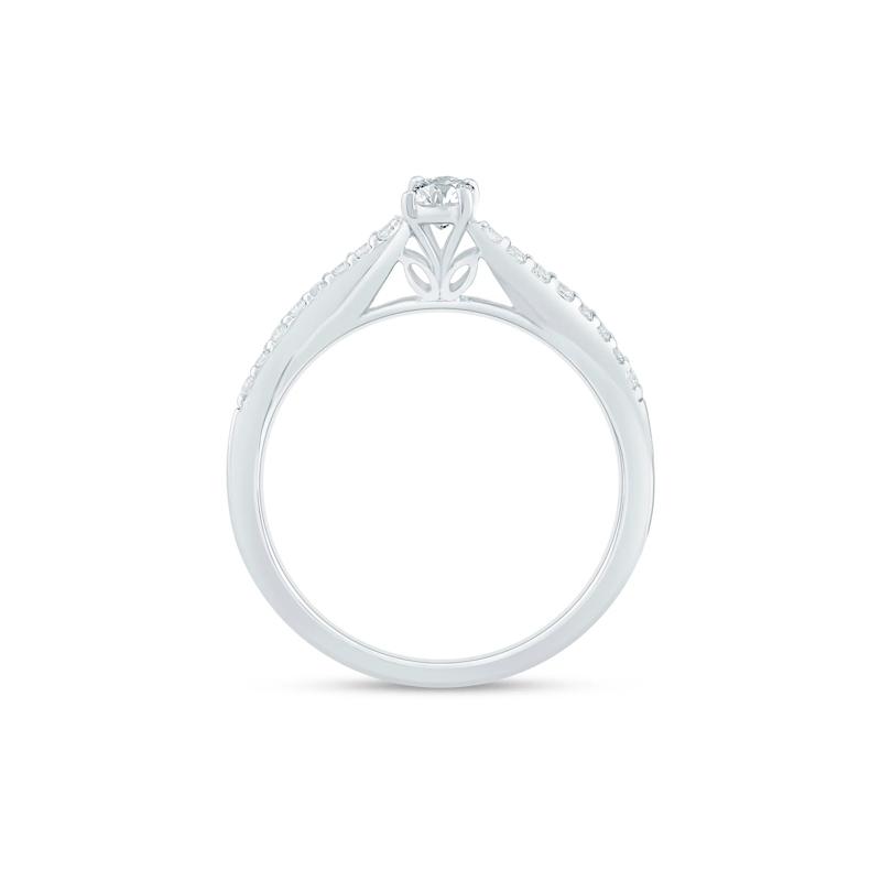 Lab Grown Diamond Twist Promise Ring in Sterling Silver &#40;3/8 ct. tw.&#41; – Image 2 of 3