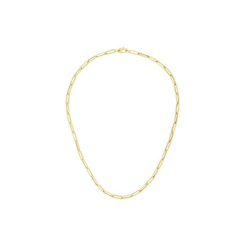 Paperclip Chain in 14K Yellow Gold, 4.25MM, 18&rdquo; – Image 2 of 4