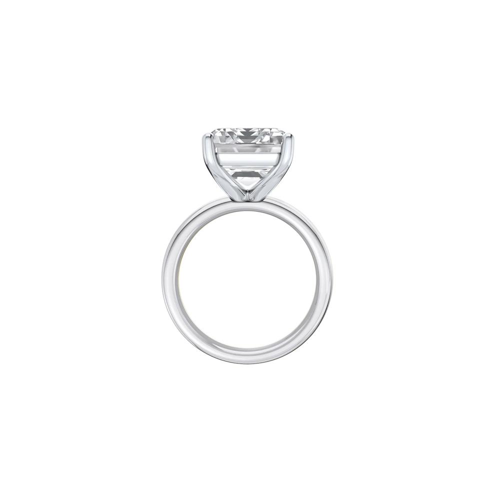 Lab Grown Diamond Emerald-Cut Solitaire Ring in 14K White Gold (10 ct.) – Image 2 of 4