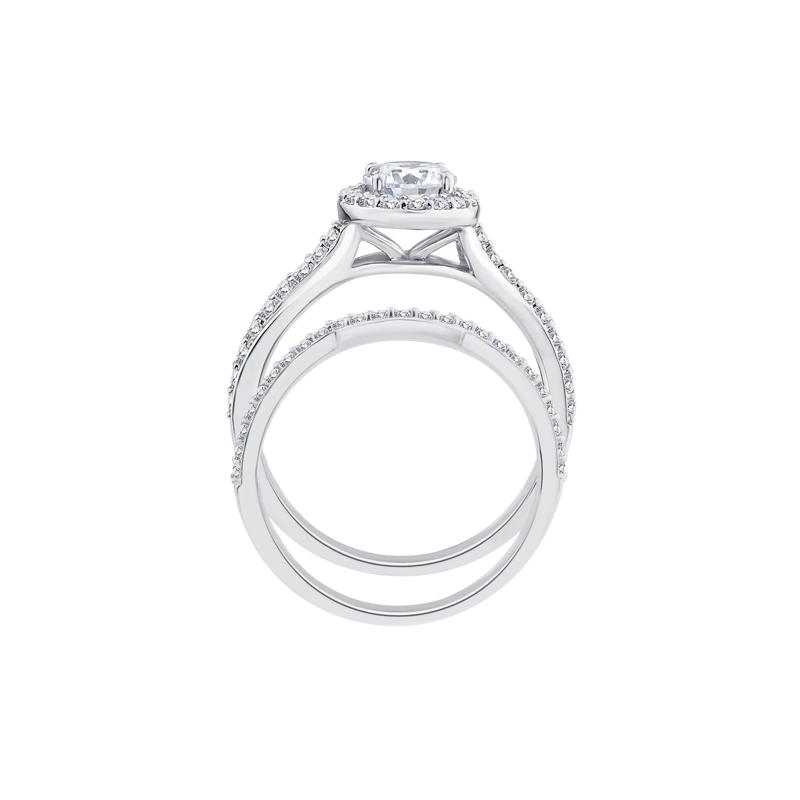 Lab Grown Diamond Engagement Ring Set in 10K White Gold &#40;1 1/5 ct. tw.&#41; – Image 2 of 3
