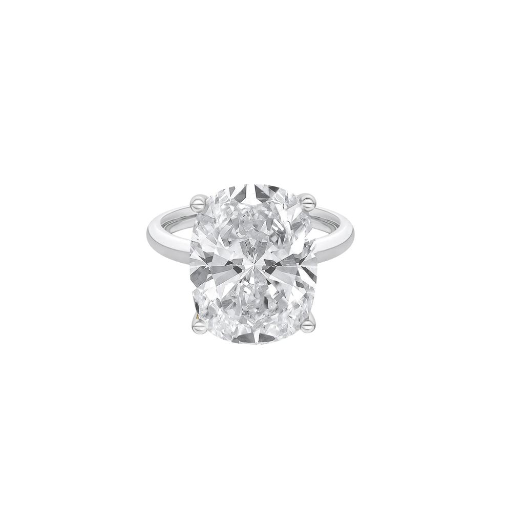 Lab Grown Diamond Elongated Cushion-Cut Engagement Ring in 14K White Gold (7 ct. tw.) – Image 1 of 4