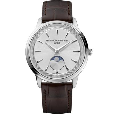 Men's Classics Moneta Moonphase Watch in Brown Leather