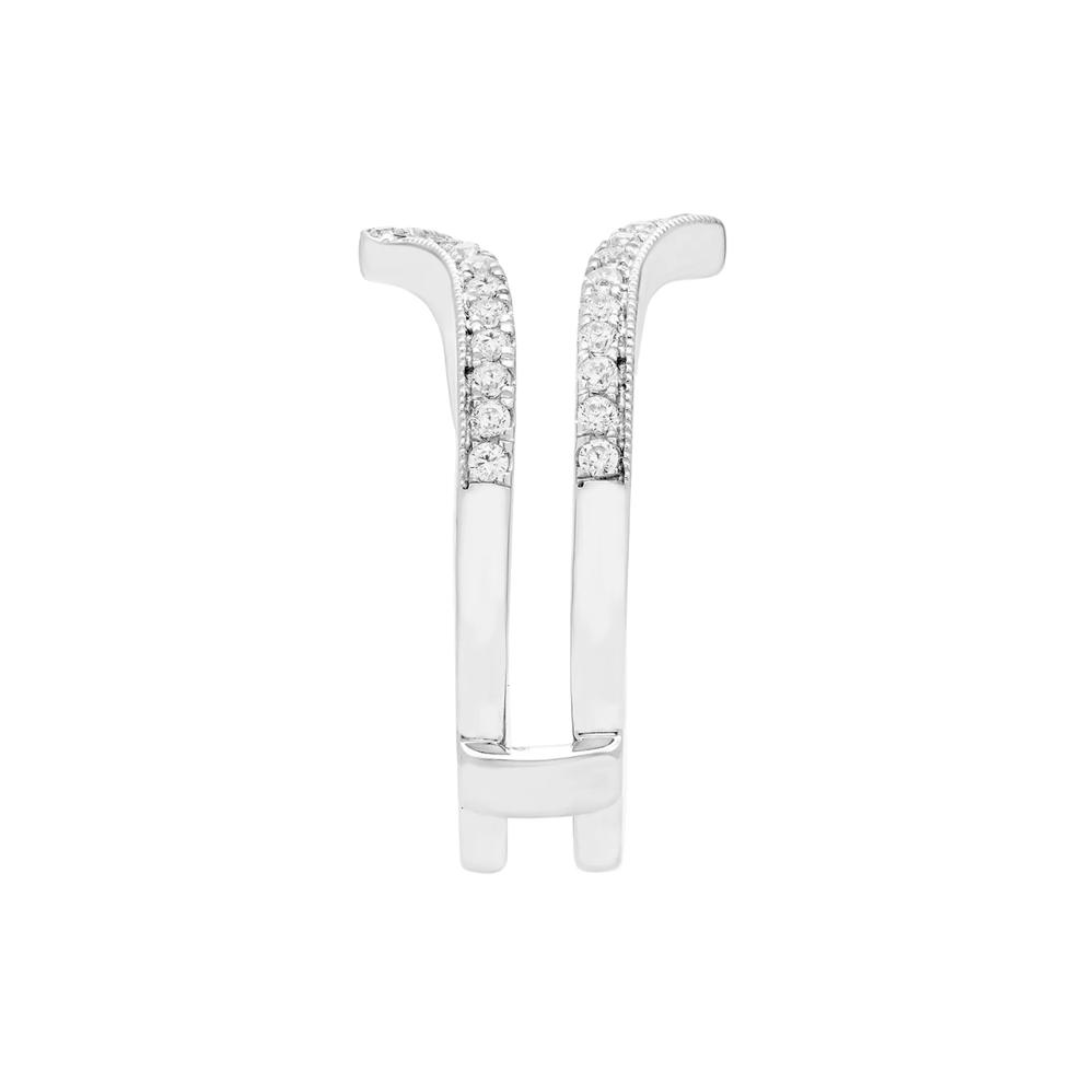 Diamond Contour Ring Enhancer in 14K White Gold (1/3 ct. tw.) – Image 3 of 3