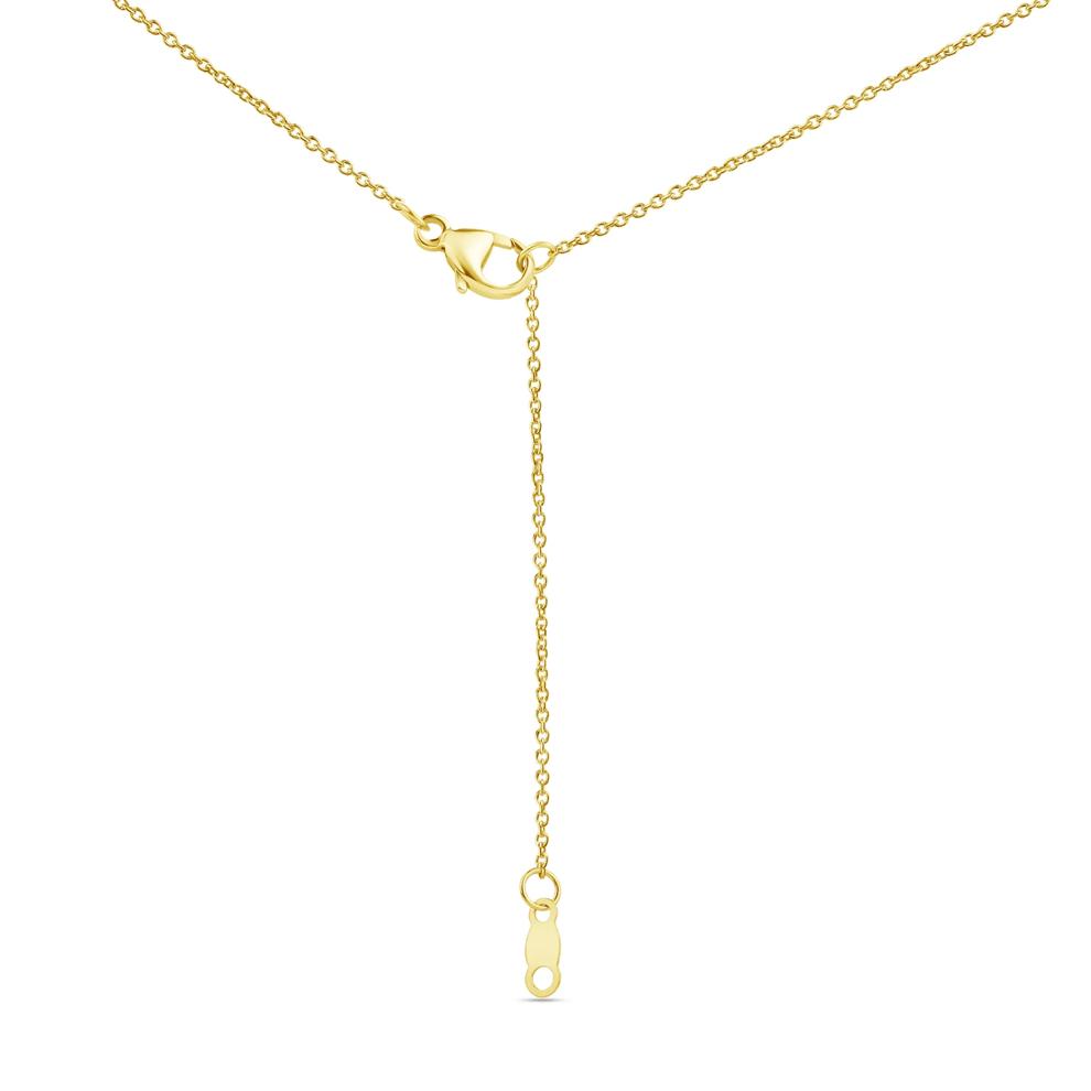 Lab Grown Diamond Emerald-Cut Pendant in 14K Yellow Gold (3/4 ct. tw.) – Image 3 of 3