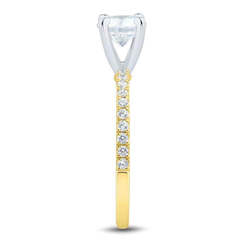 1/5 ct. tw. Diamond Semi-Mount Engagement Ring in 14k Yellow Gold &#40;Setting Only&#41;  – Image 5 of 6