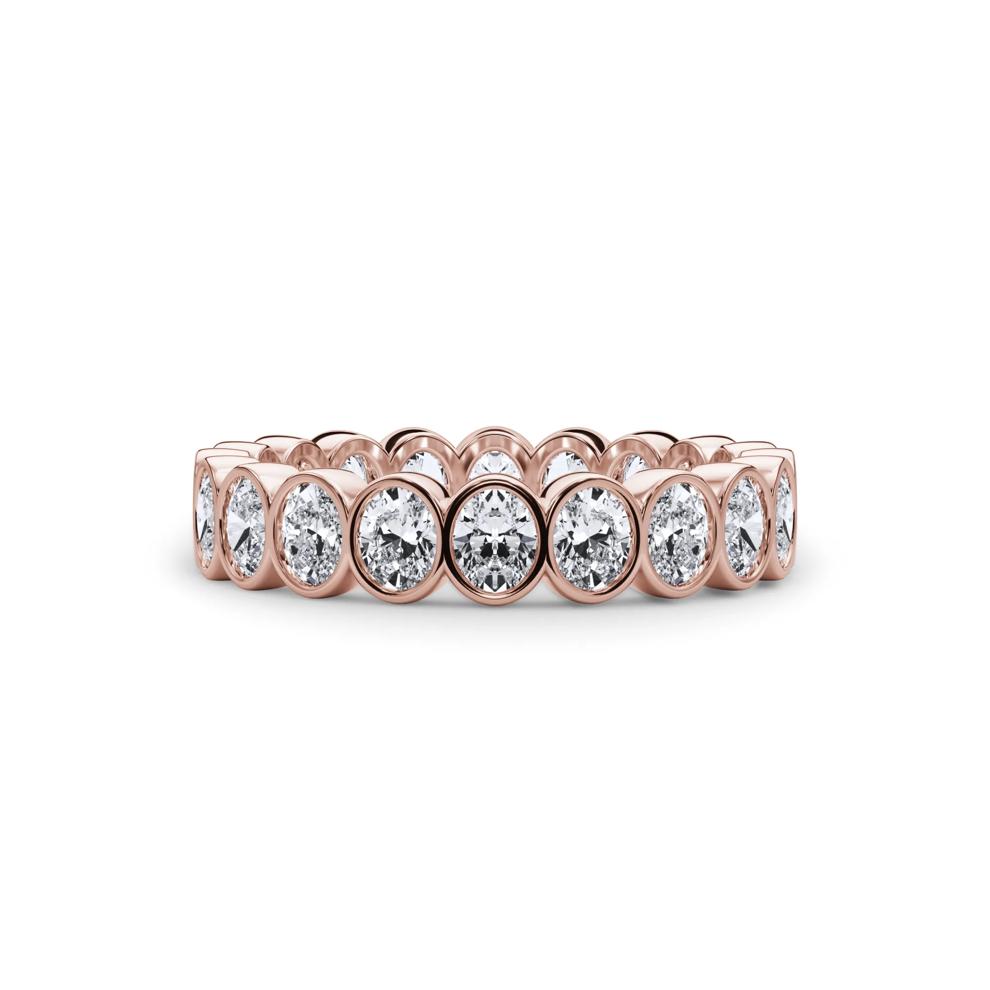 Diamond Oval Bezel Eternity Band in 14K Rose Gold (2 ct. tw.) – Image 1 of 4