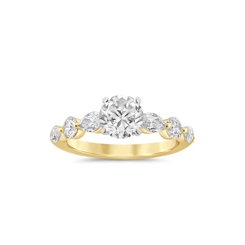 1 ct. tw. Lab Grown Diamond Semi-Mount Engagement Ring in 14K Yellow Gold (Setting Only) – Image 1 of 6