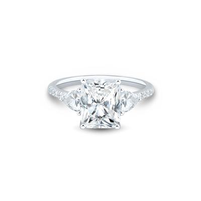 Lab Grown Diamond Limited Edition Radiant-Cut Engagement Ring in 14K White Gold (3 1/2 ct. tw.)