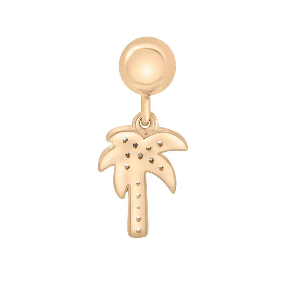 Diamond Accent Palm Tree Bead Charm in Vermeil – Image 3 of 3