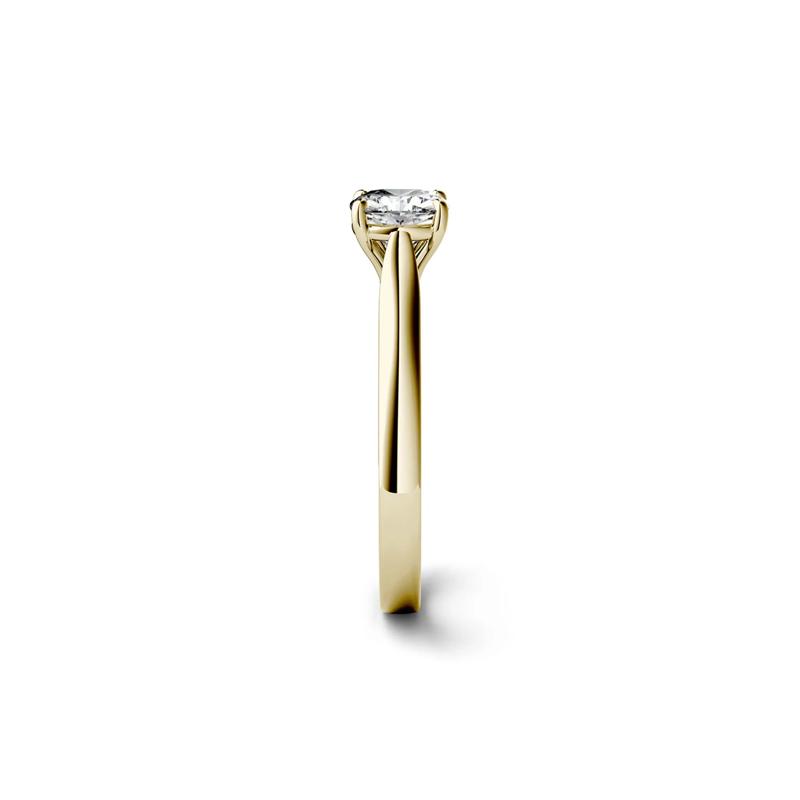 Cushion-Cut Moissanite Solitaire Ring in 14K Yellow Gold &#40;1 ct. dew&#41; – Image 3 of 4