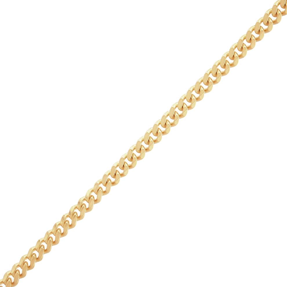 Cuban Chain Necklace in Vermeil, 3.6MM, 17" – Image 2 of 4