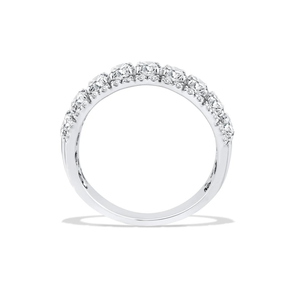 Lab Grown Diamond Oval Multi-Row Anniversary Band in 10K White Gold (2 ct. tw.) – Image 2 of 4