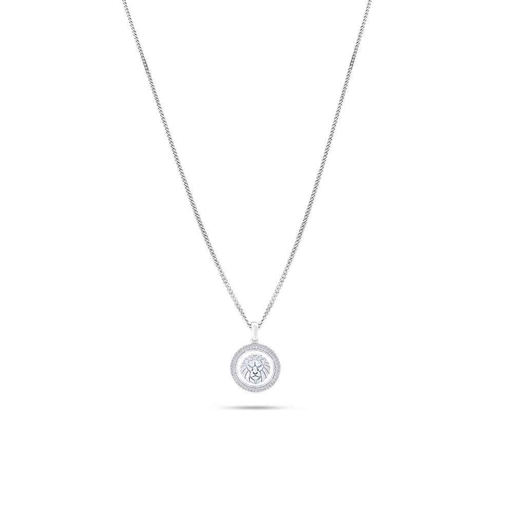 Lab Grown Diamond Lion Pendant Necklace in 10K Yellow Gold (1/2 ct. tw.) – Image 1 of 4