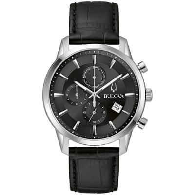 Men's Sutton Watch in Black Leather