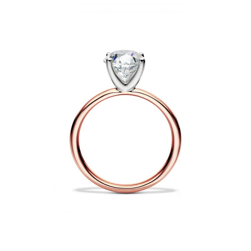 Diamond Round Brilliant Cut Solitaire Engagement Ring in 14K Rose Gold (2 ct.) – Image 2 of 5