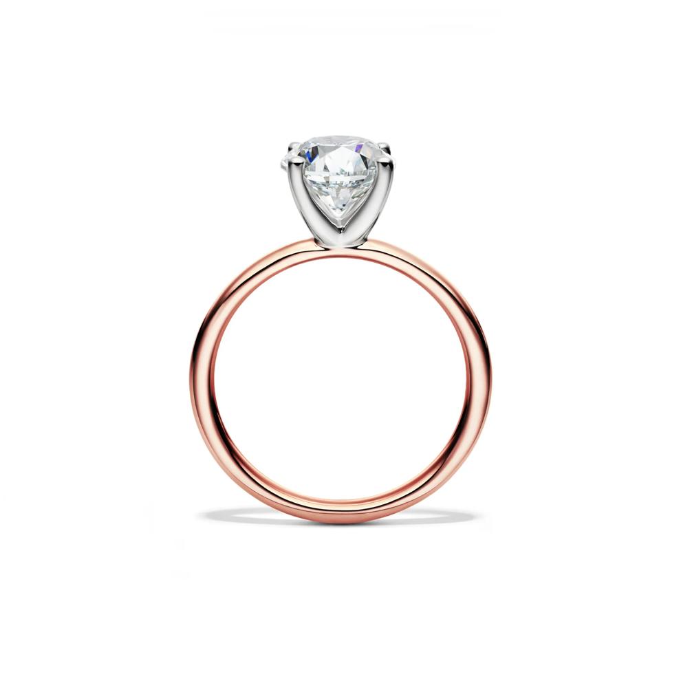 Diamond Round Brilliant Cut Solitaire Engagement Ring in 14K Rose Gold (2 ct.) – Image 2 of 5