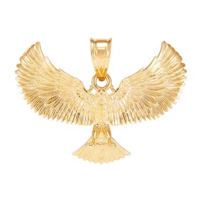 Flying Eagle Charm in 10K Yellow Gold