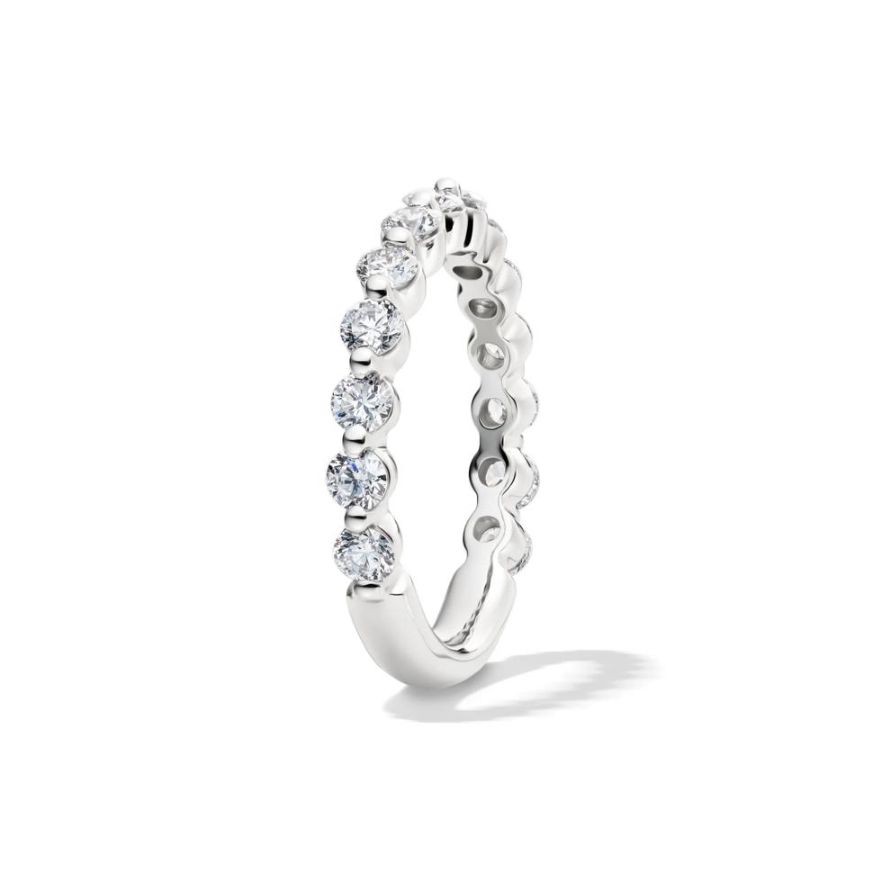 Platinum Lab Grown Diamond Shared-Prong Band (1 ct. tw.)  – Image 3 of 4