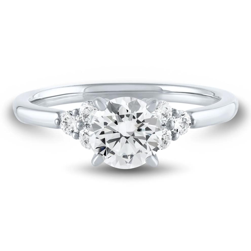 Lab Grown Diamond Semi-Mount Engagement Ring in 14K White Gold (1/4 ct. tw.) (Setting Only) – Image 1 of 6