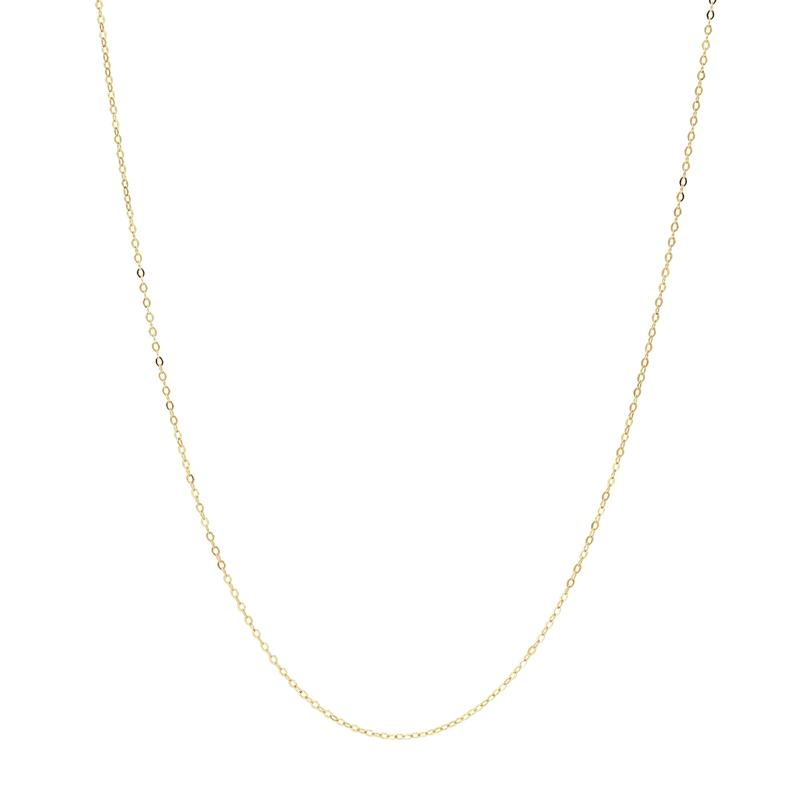 Hammered Fantasy Cable Chain in 14K Yellow Gold, .70MM, 18&quot; – Image 1 of 3