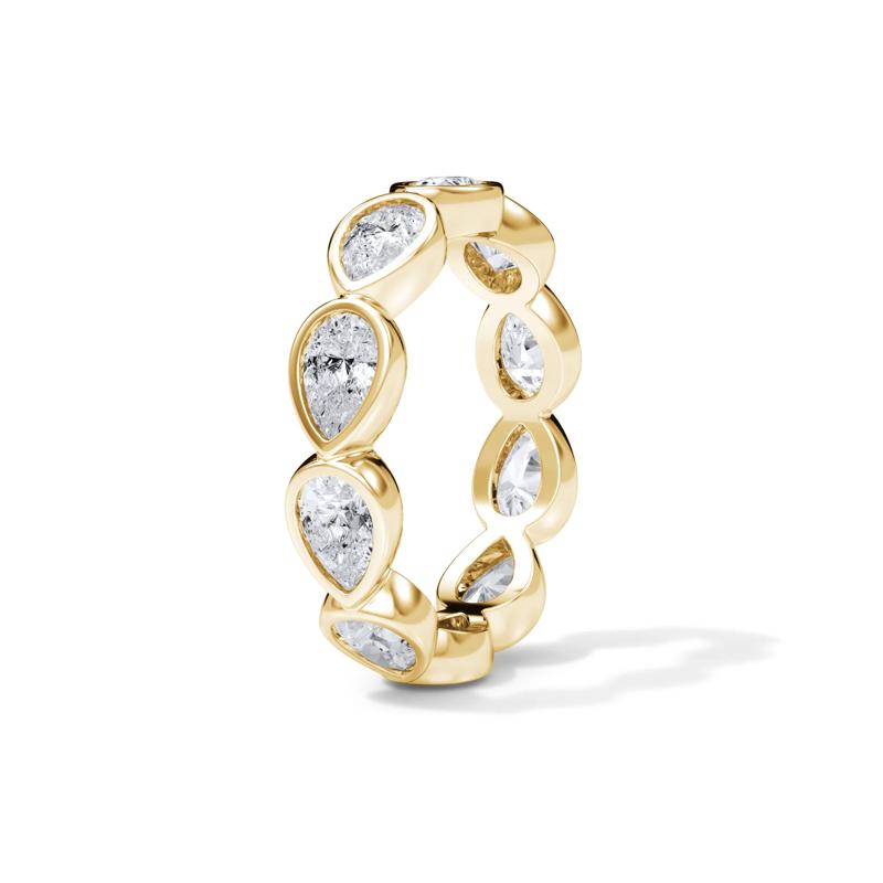 Lab Grown Diamond Bezel-Set Eternity Band in 14K Yellow Gold &#40;2 1/4 ct. tw.&#41; – Image 3 of 4