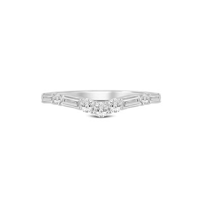1/3 ct. tw. Diamond Contour Band in 14K Gold 