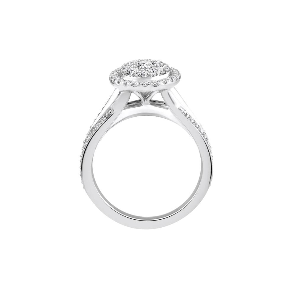 Diamond Composite Engagement Ring in 10K White Gold (1 1/2 ct. tw.) – Image 2 of 3