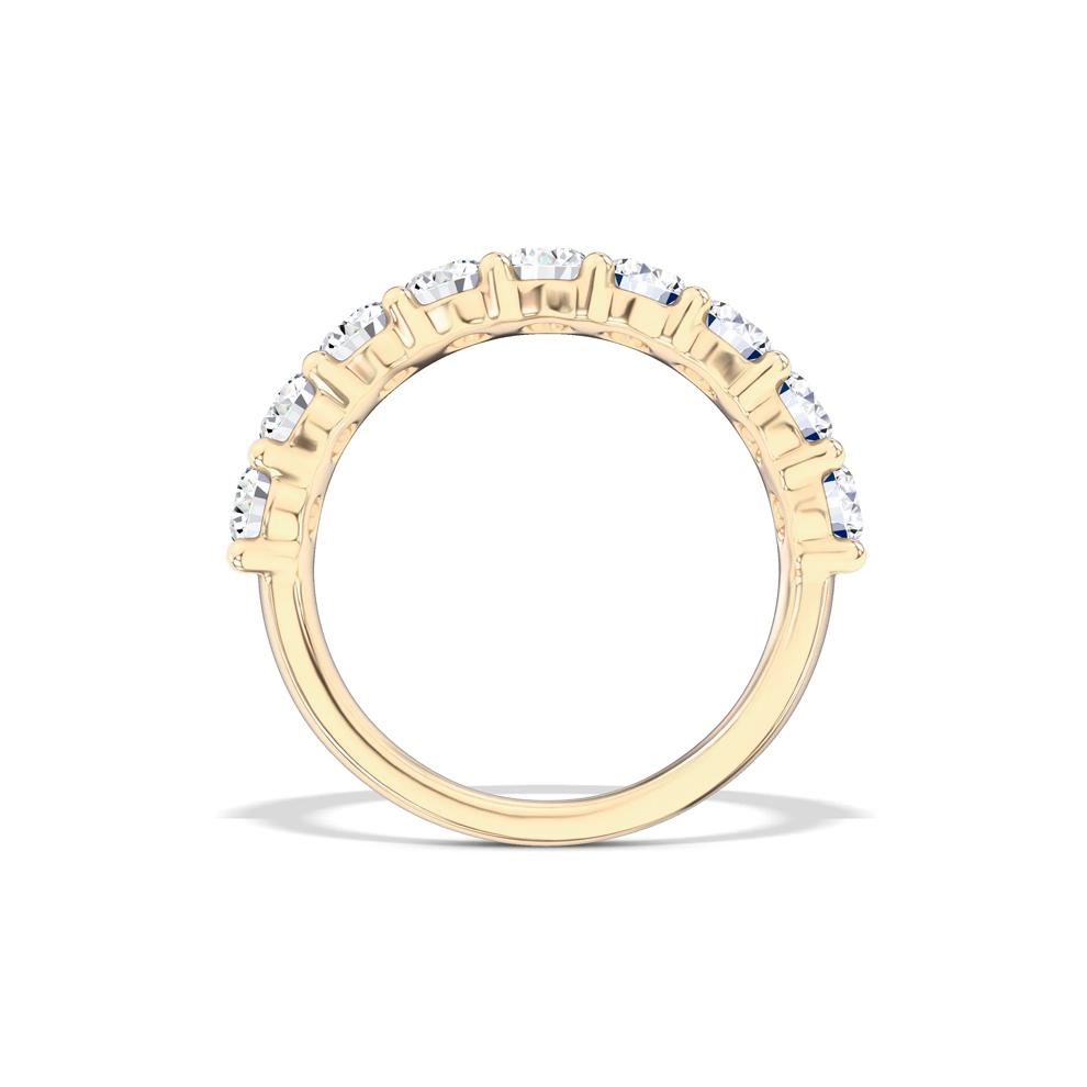 Lab Grown Diamond Double Row Band in 10K Yellow Gold (3 ct. tw.) – Image 2 of 4