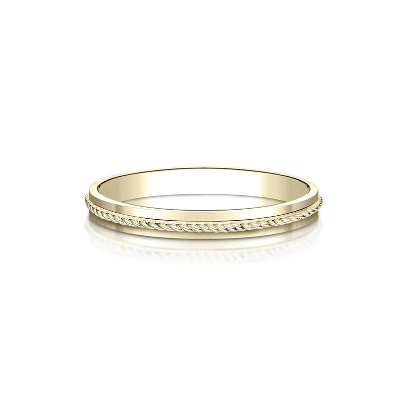 Rope Wedding Band in 14K Yellow Gold – Image 1 of 3