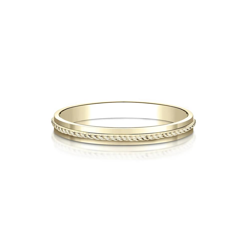 Rope Wedding Band in 14K Yellow Gold – Image 1 of 3