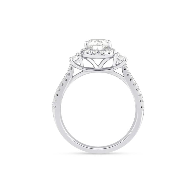 Lab Grown Diamond Pear-Shaped Engagement Ring in 10K White Gold &#40;1 1/5 ct. tw.&#41; – Image 2 of 3