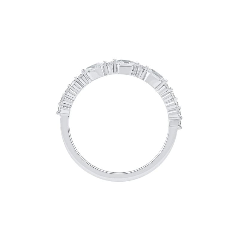 Lab Grown Diamond Oval Band in 10K White Gold &#40;1/2 ct. tw.&#41; – Image 2 of 4