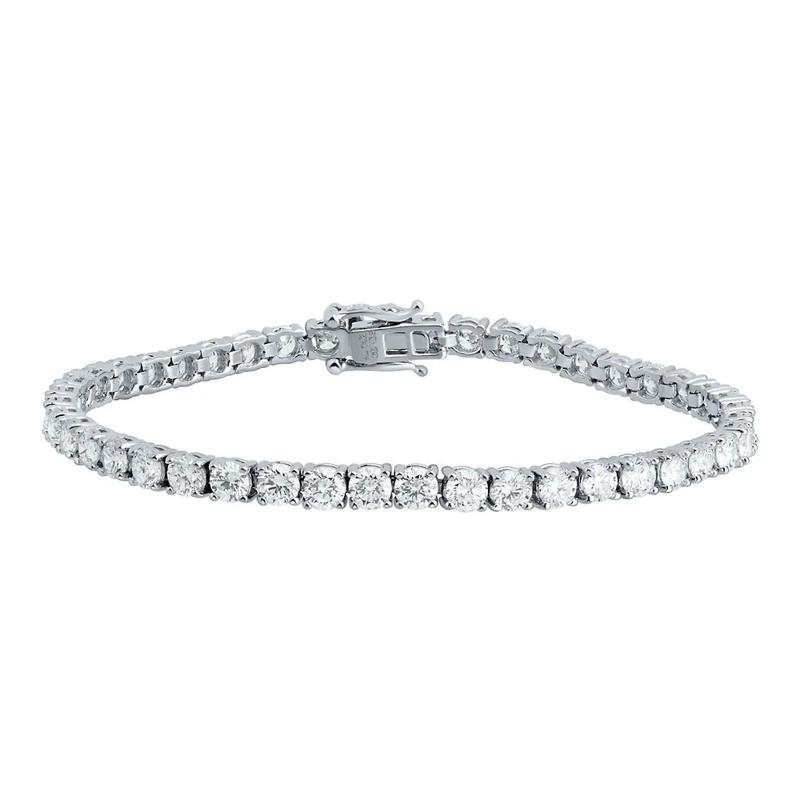 Lab Grown Diamond Tennis Bracelet in 14K White Gold &#40;8 ct. tw.&#41; – Image 1 of 1