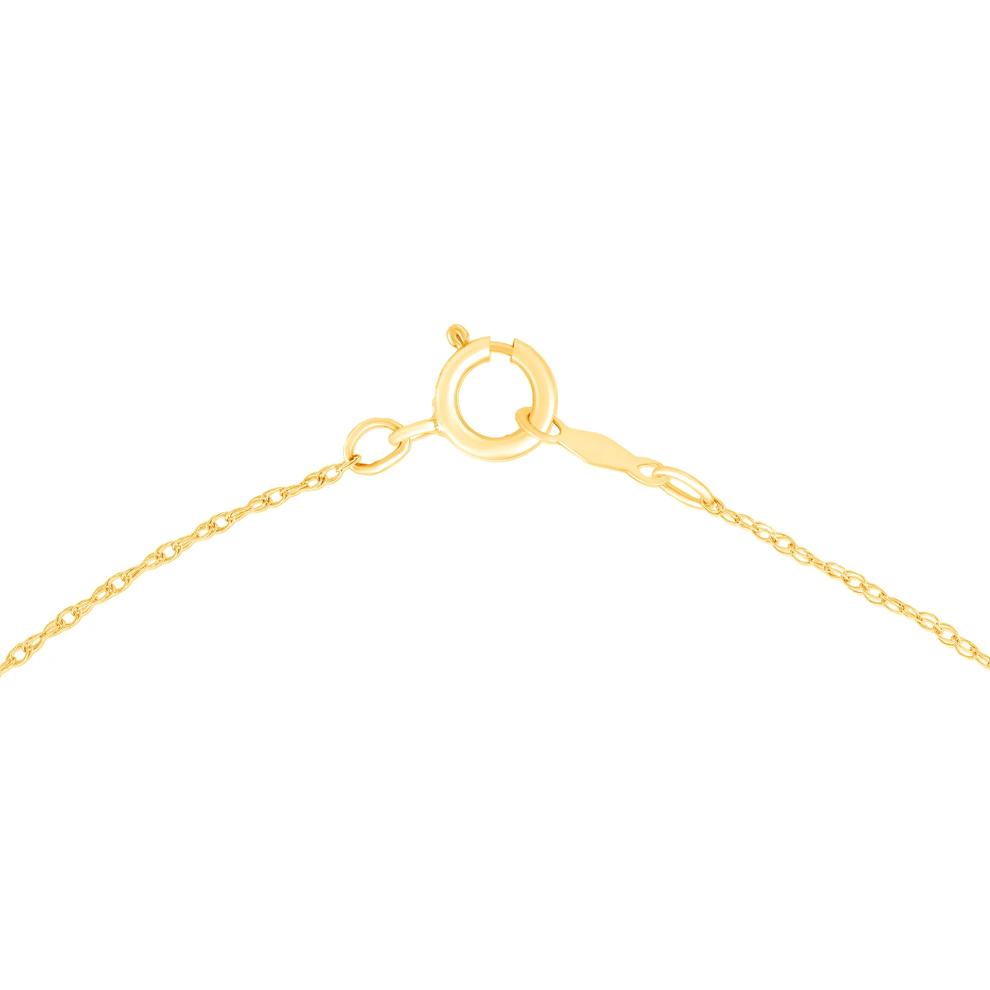 Lab Grown Diamond Three-Stone Drop Pendant in 10K Yellow Gold (1 ct. tw.) – Image 2 of 4
