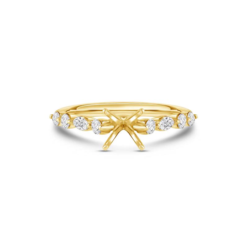 Diamond Semi-Mount in 14K Yellow Gold &#40;1/2 ct. tw.&#41; – Image 1 of 6