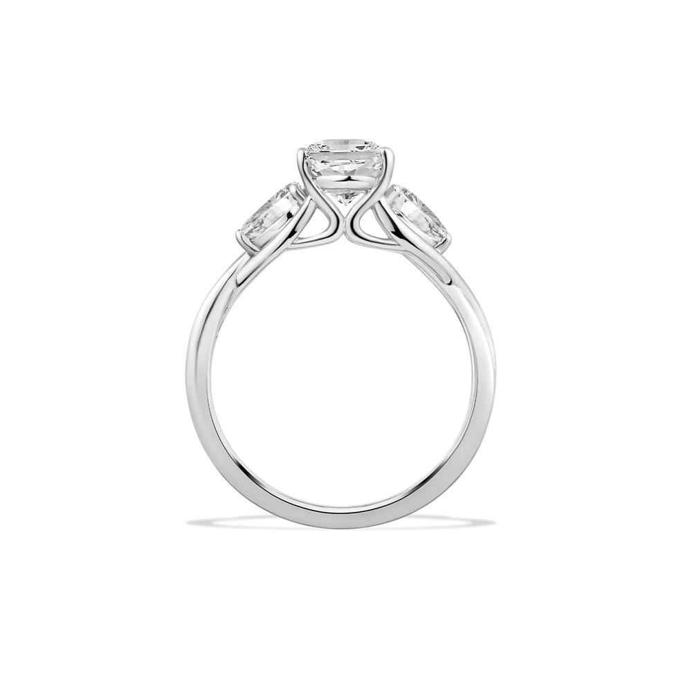 Lab Grown Diamond Oval Engagement Ring in 14K White Gold (2 ct. tw.) – Image 2 of 4