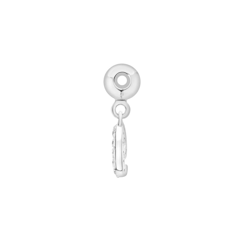 Diamond Accent  Number 9 Bead Charm in Sterling Silver – Image 2 of 3