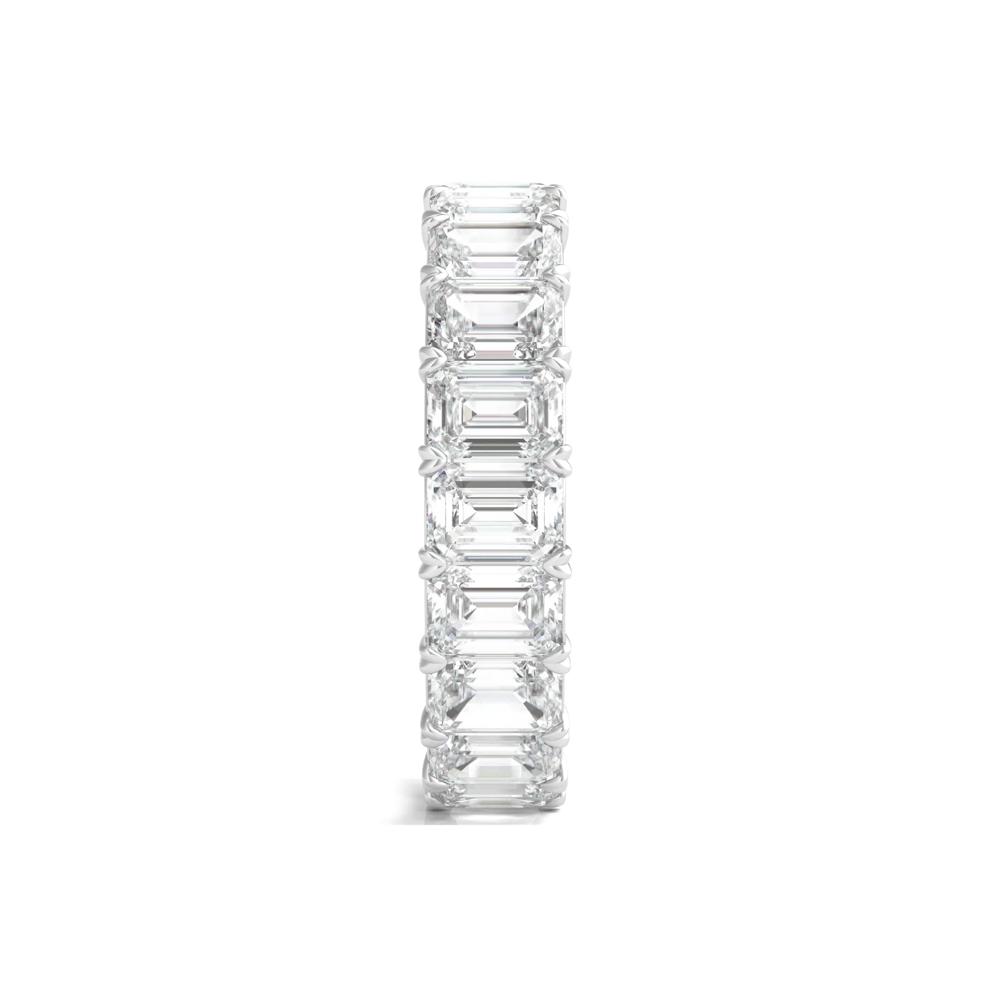 Emerald-Cut Diamond Eternity Band in 14k White Gold (6 ct. tw.) – Image 3 of 3