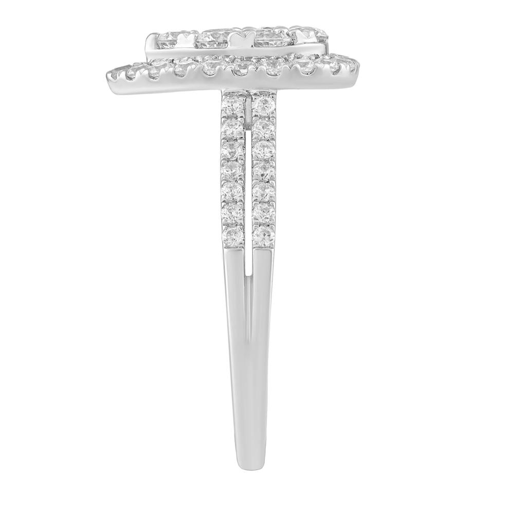 Diamond Pear-Shaped Composite Engagement Ring in 10K White Gold (1 ct. tw.) – Image 3 of 3