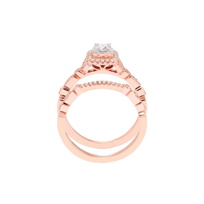 Diamond Engagement Set in 10K Rose Gold &#40;3/8 ct. tw.&#41; – Image 2 of 4