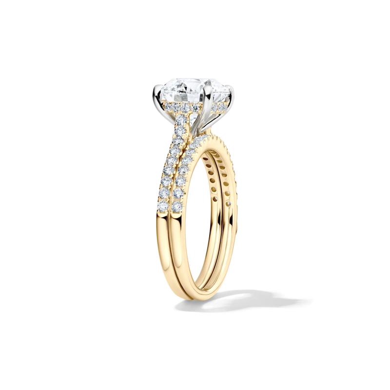 Lab Grown Diamond Wedding Set in 14K Yellow Gold &#40;3 &frac12; ct. tw.&#41; – Image 3 of 6