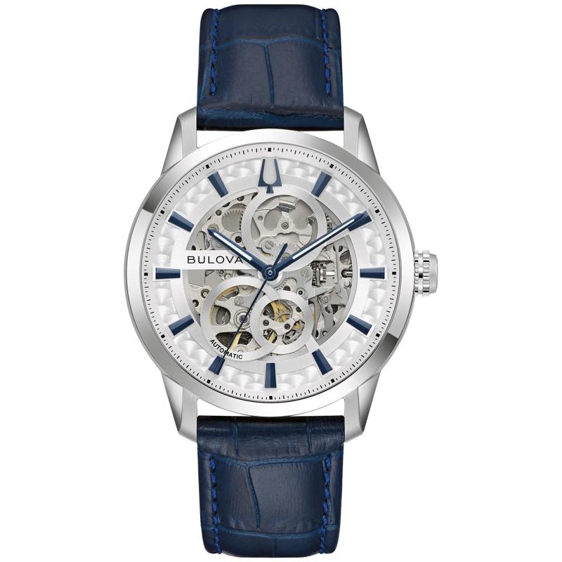 Men&#39;s Sutton Watch in Blue Leather – Image 1 of 3