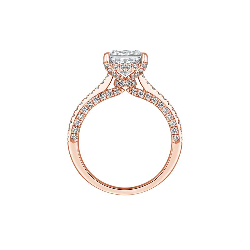 Morgan Lab Grown Diamond Engagement Ring in 14K Rose Gold &#40;2 7/8 ct. tw.&#41; – Image 2 of 4
