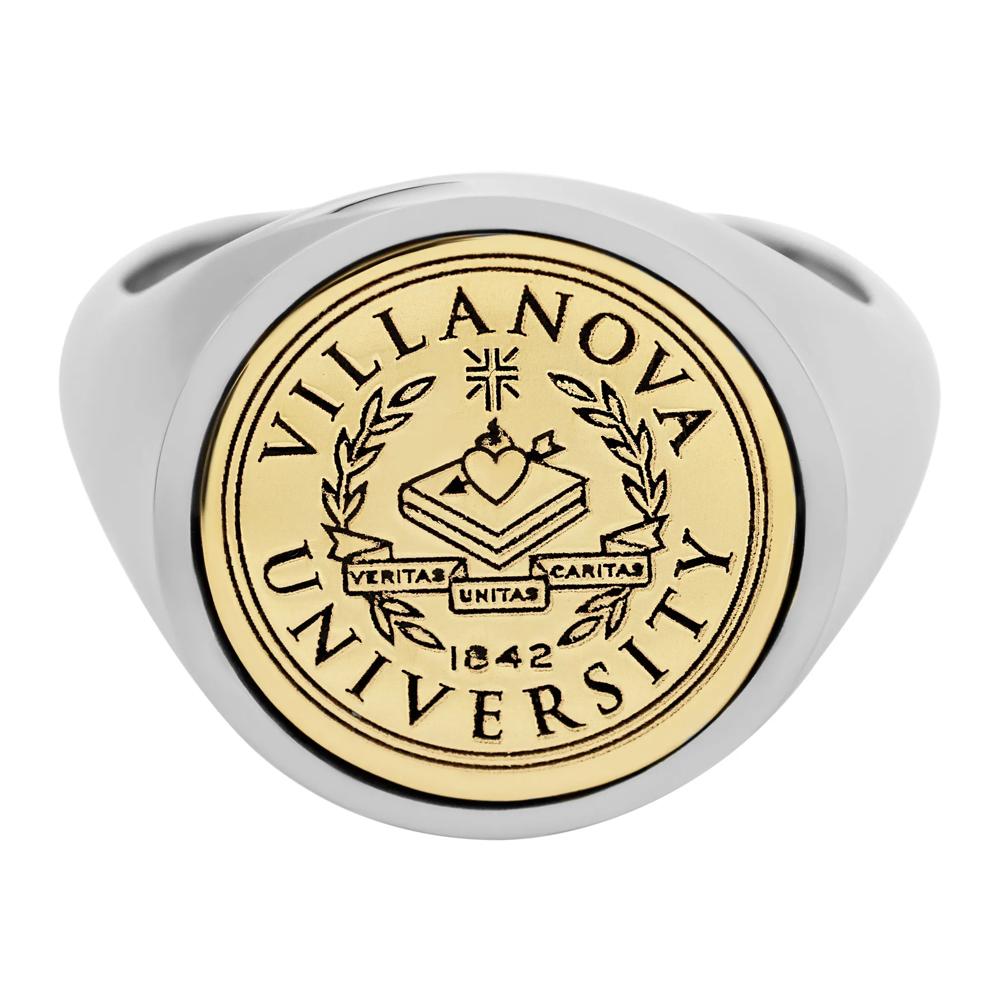 Villanova Signet Ring in 14K White and Yellow Gold – Image 1 of 3